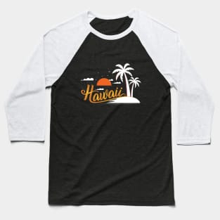 Hawaii T-Shirt Retro Sunset Baseball T-Shirt